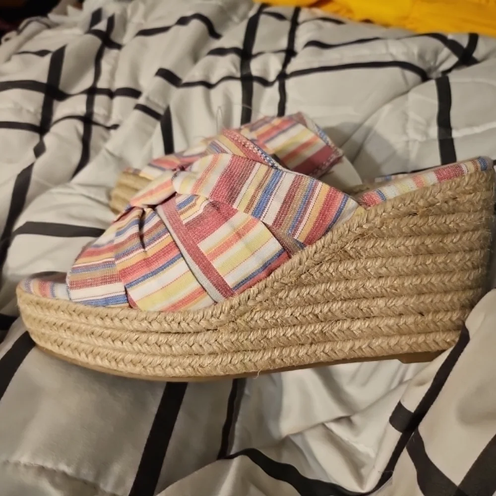 Sugar Women Pink Striped‎ Wedges